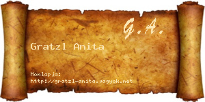 Gratzl Anita névjegykártya