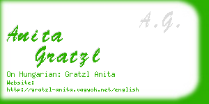 anita gratzl business card
